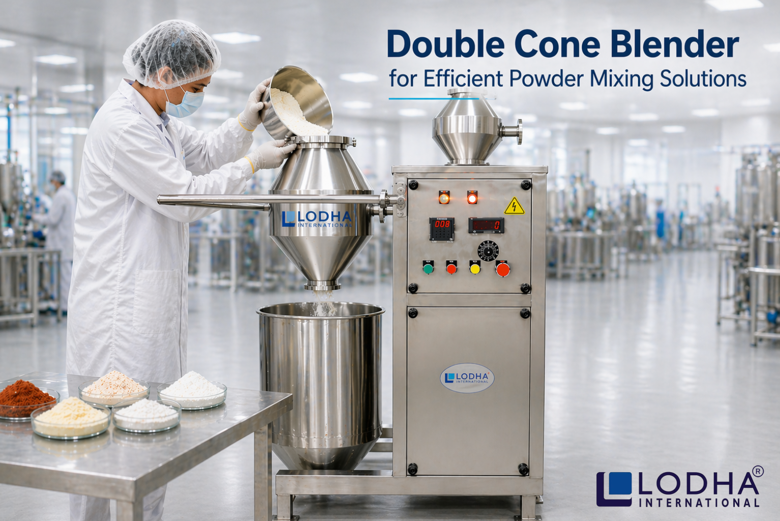 Double Cone Blender for Efficient Powder Mixing Solutions