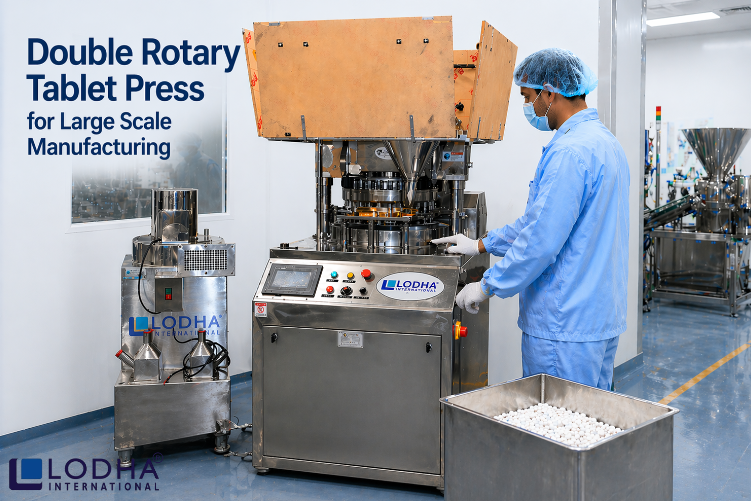 Double Rotary Tablet Press for Large Scale Manufacturing