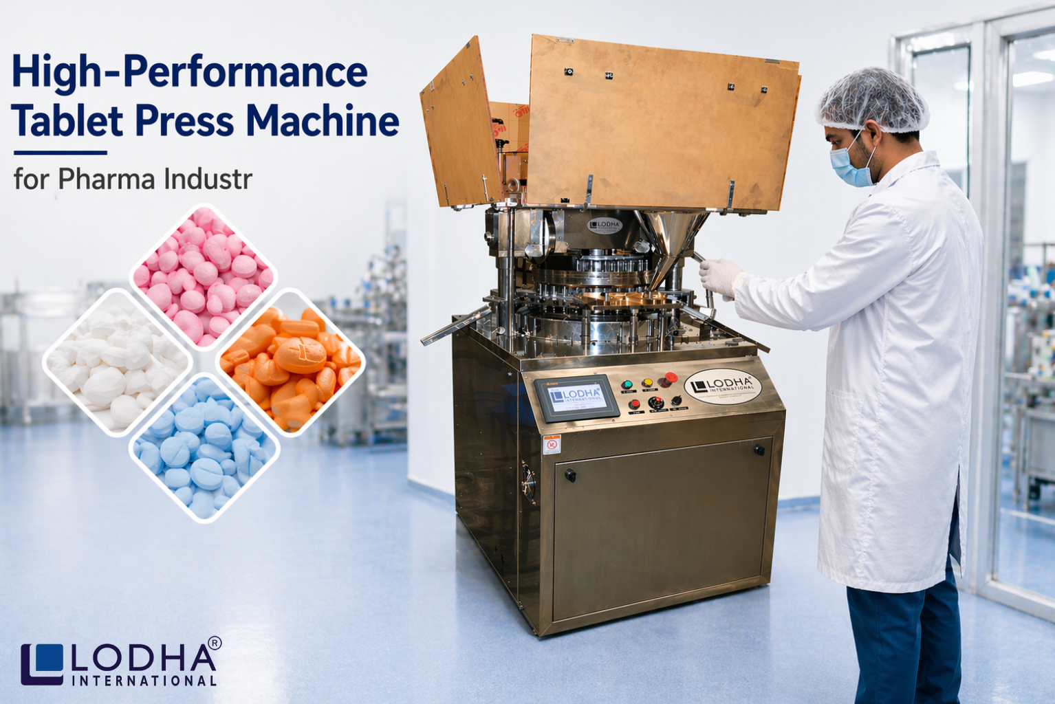 High Performance Tablet Press Machine for Pharma Industry