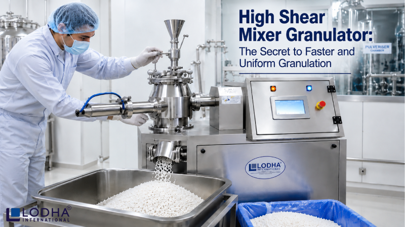 High Shear Mixer Granulator: The Secret to Faster and Uniform Granulation