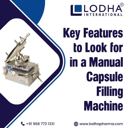 Manual Capsule Filling Machine Features
