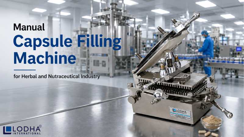 Manual Capsule Filling Machine for Herbal and Nutraceutical Industry