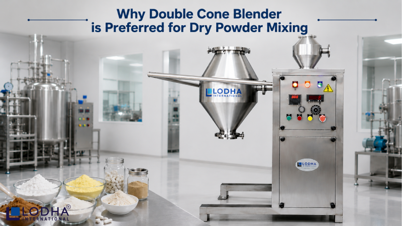 Why Double Cone Blender is Preferred for Dry Powder Mixing