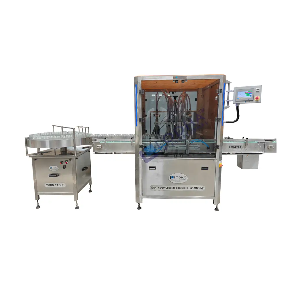 Automatic Eight Head Volumetric Liquid Filling Machine