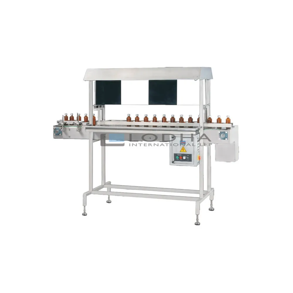 Online Visual Bottle Vial Inspection Table