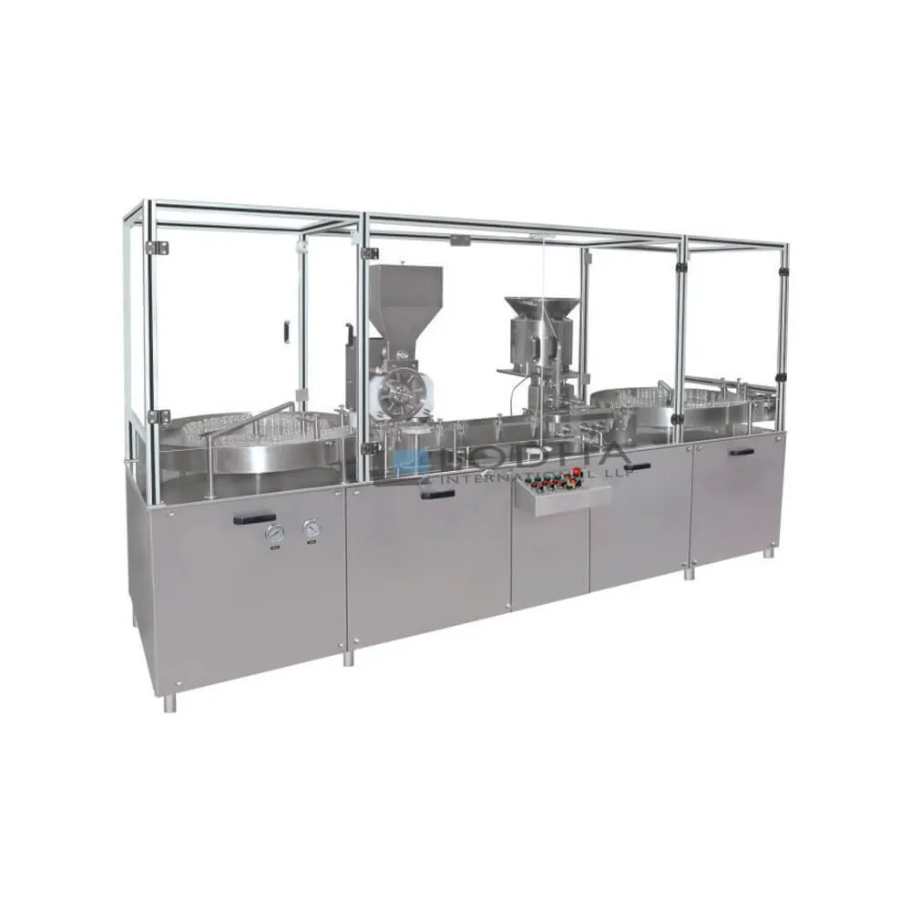 High Speed Powder Filling with Rubber Stoppering Machine